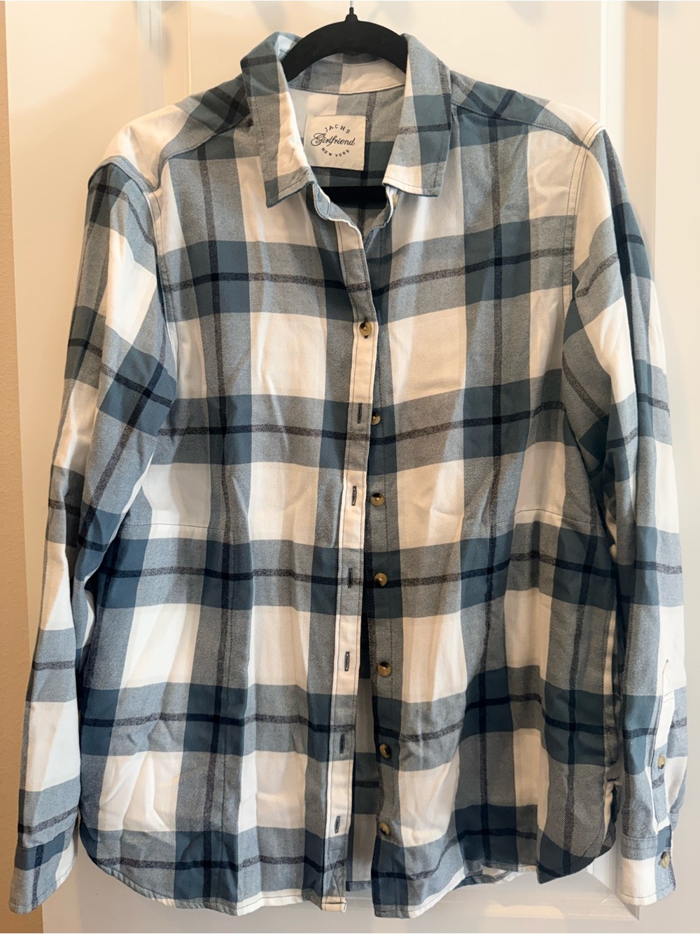Jachs Girlfriend Plaid Button Down Shirt S M